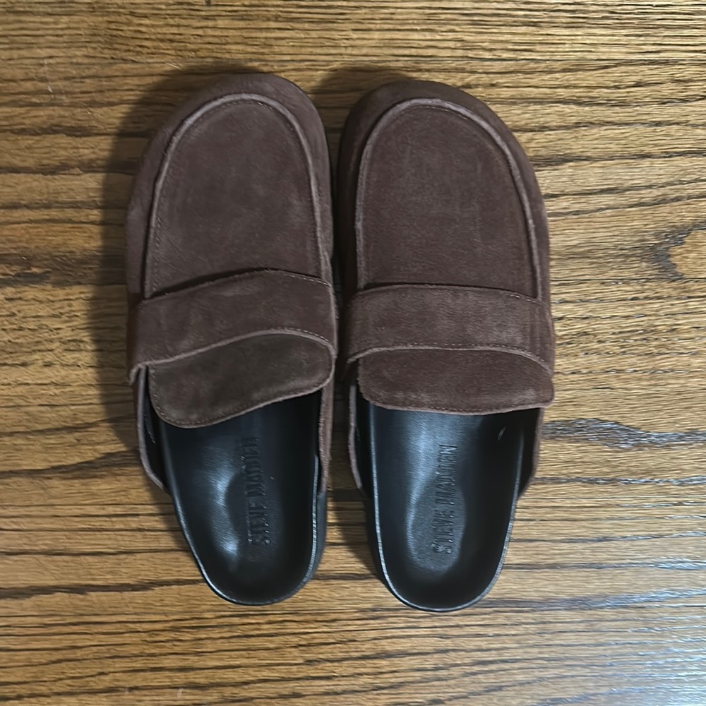 Steve Madden Men's Brown Suede Loafers